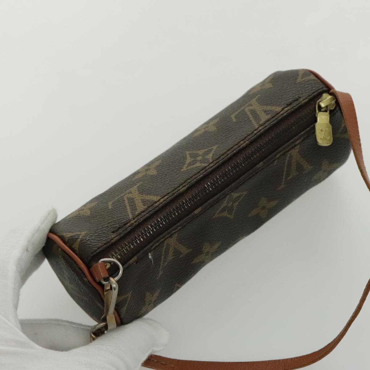 LOUIS VUITTON Monogram Papillon Pouch LV Auth 96390