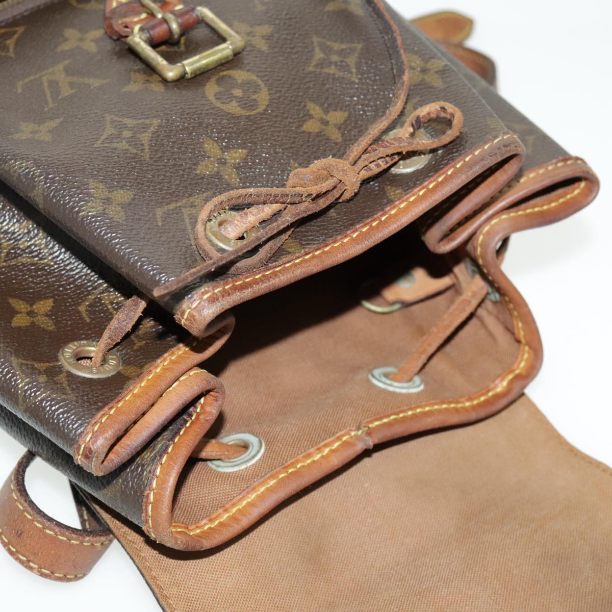 LOUIS VUITTON Monogram Montsouris MM Backpack M51136 LV Auth 96404