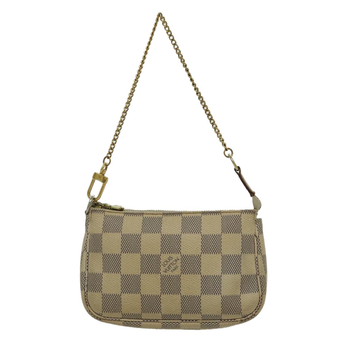 LOUIS VUITTON Damier Azur Mini Pochette Accessoires Pouch N63005 LV Auth 96408