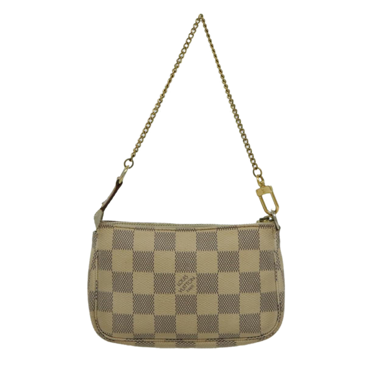 LOUIS VUITTON Damier Azur Mini Pochette Accessoires Pouch N63005 LV Auth 96408