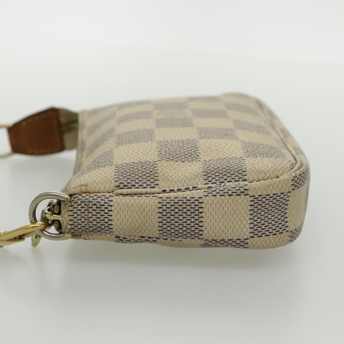 LOUIS VUITTON Damier Azur Mini Pochette Accessoires Pouch N63005 LV Auth 96408