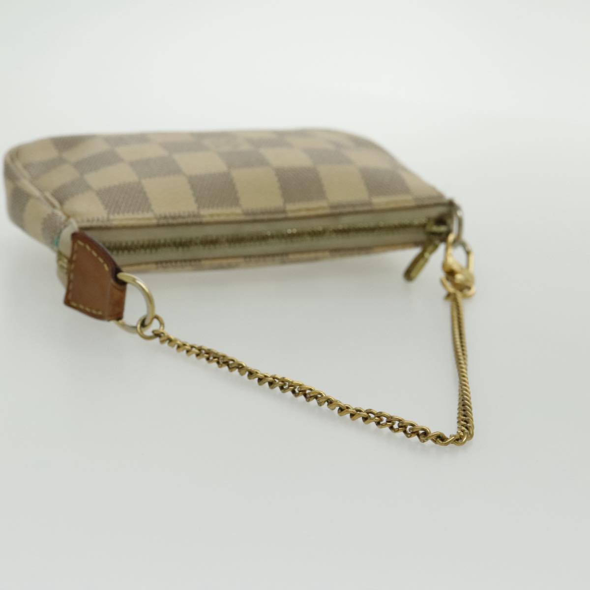 LOUIS VUITTON Damier Azur Mini Pochette Accessoires Pouch N63005 LV Auth 96408