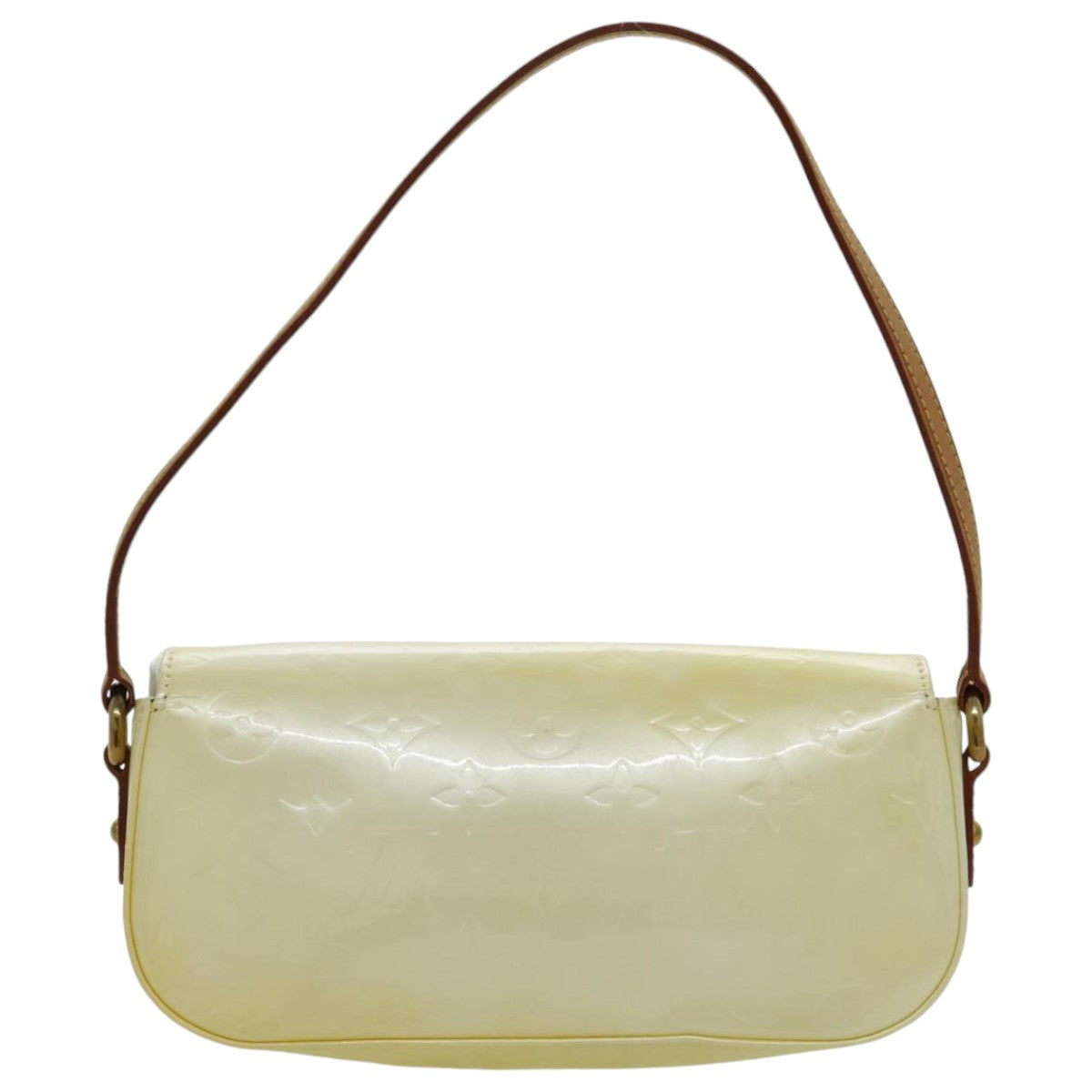 LOUIS VUITTON Monogram Vernis Malibu street Shoulder Bag Perle M91507 Auth 96411