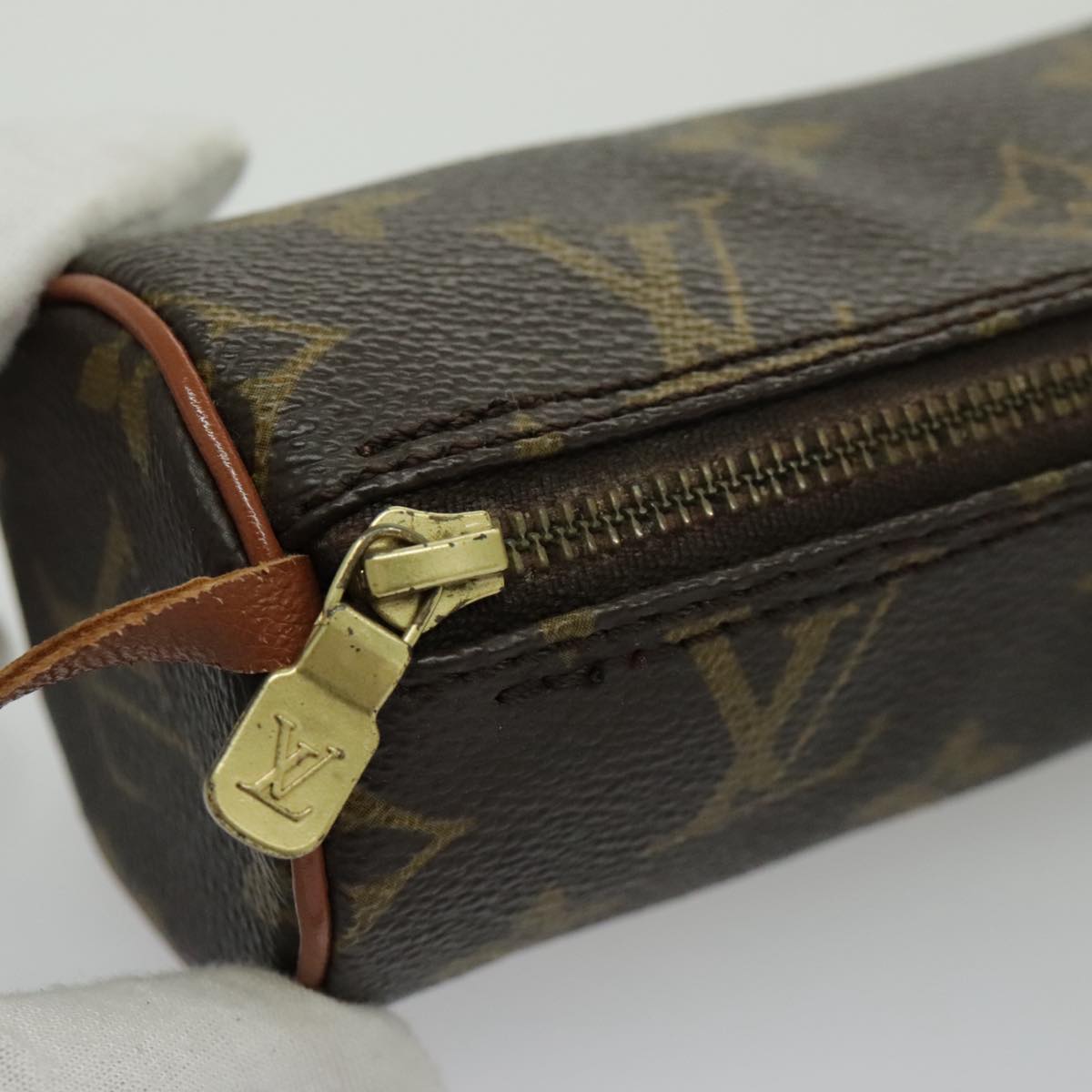 LOUIS VUITTON Monogram Papillon Pouch LV Auth 96415