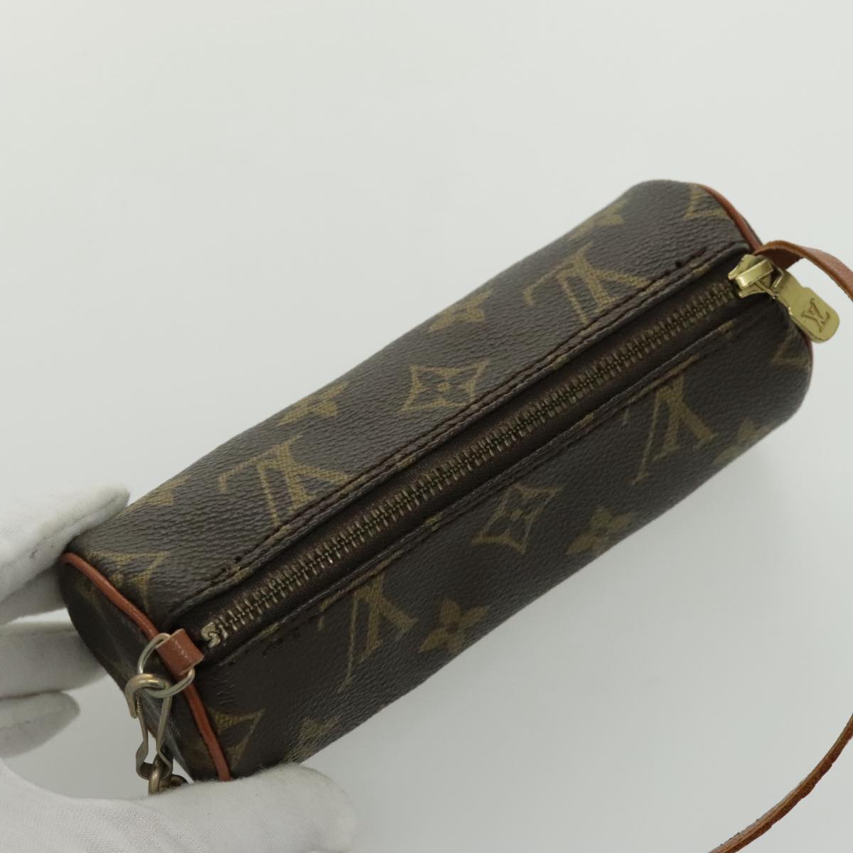 LOUIS VUITTON Monogram Papillon Pouch LV Auth 96415