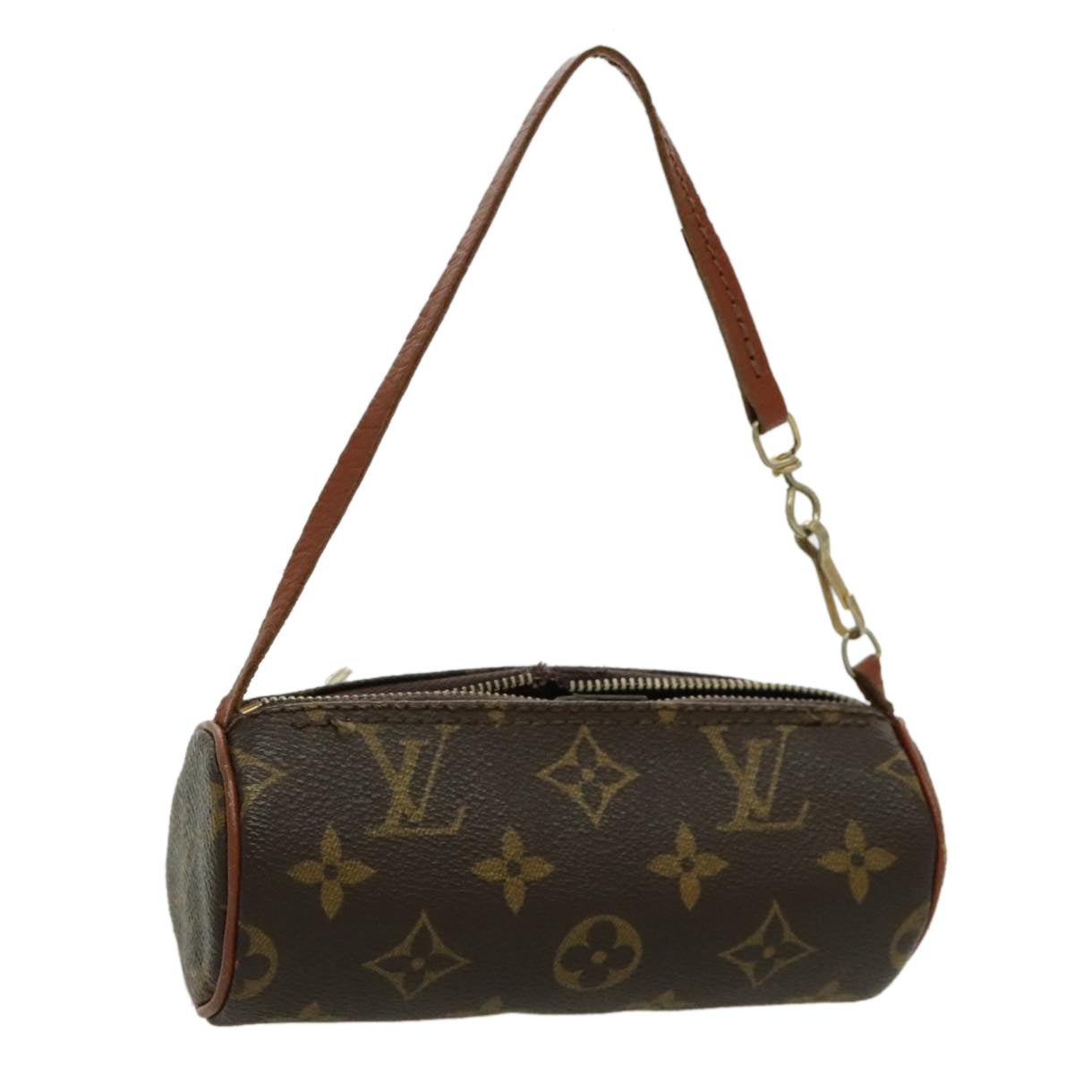 LOUIS VUITTON Monogram Papillon Pouch LV Auth 96422