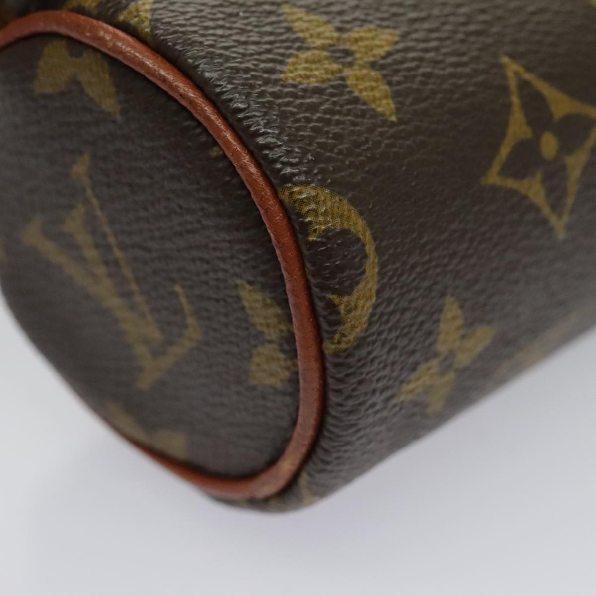 LOUIS VUITTON Monogram Papillon Pouch LV Auth 96422