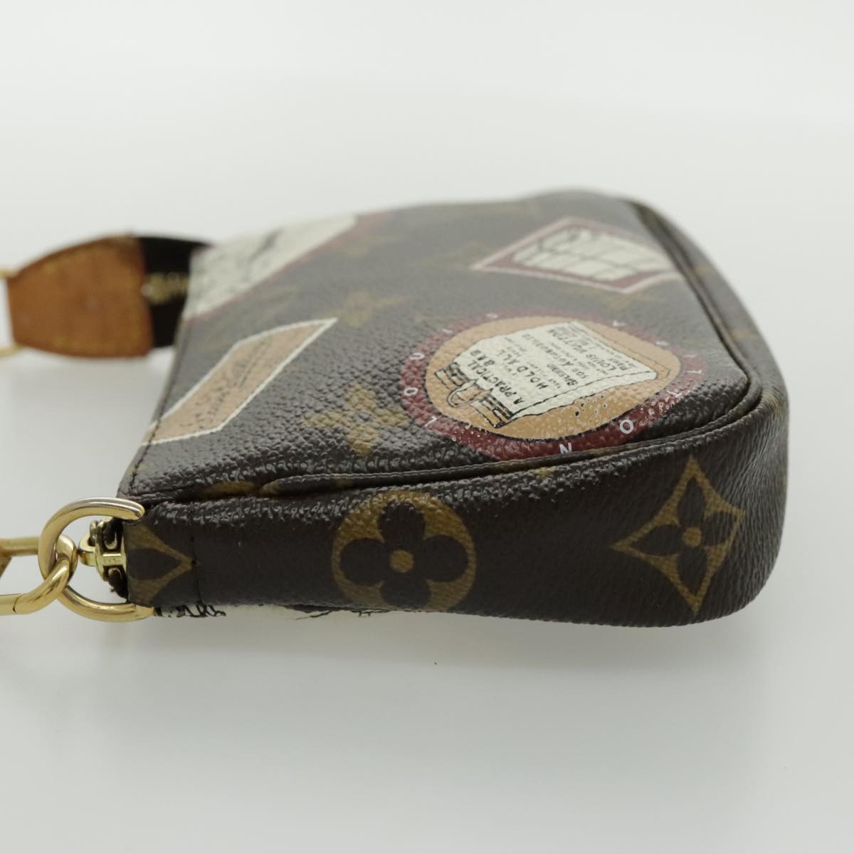 LOUIS VUITTON Monogram Patch Mini Pochette Accessoires Pouch M95804 Auth 96424