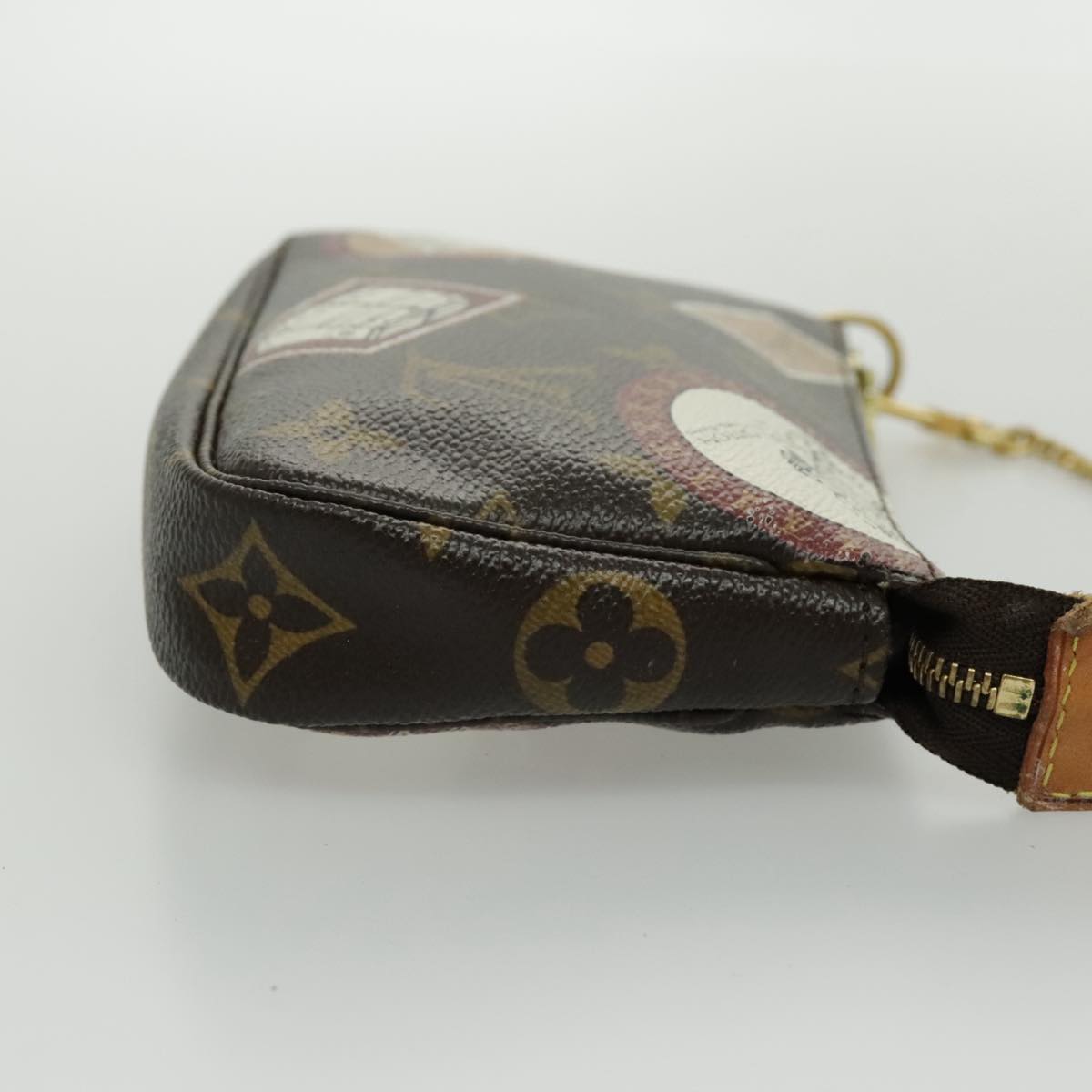 LOUIS VUITTON Monogram Patch Mini Pochette Accessoires Pouch M95804 Auth 96424