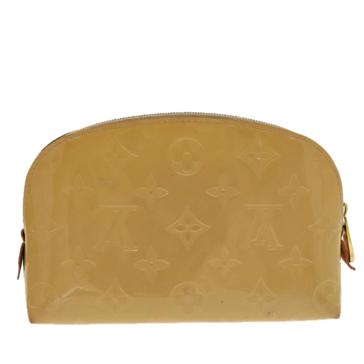 LOUIS VUITTON Vernis Pochette Cosmetic Pouch Rose Angelique M90086 Auth 96434