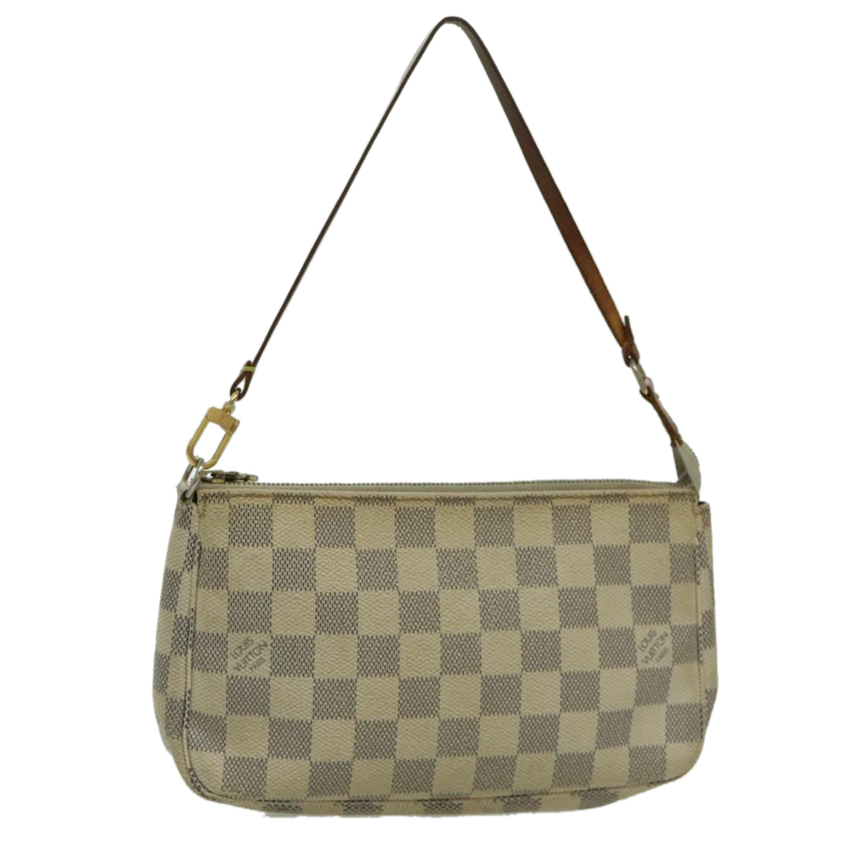 LOUIS VUITTON Damier Azur Pochette Accessoires Pouch N51986 LV Auth 96446