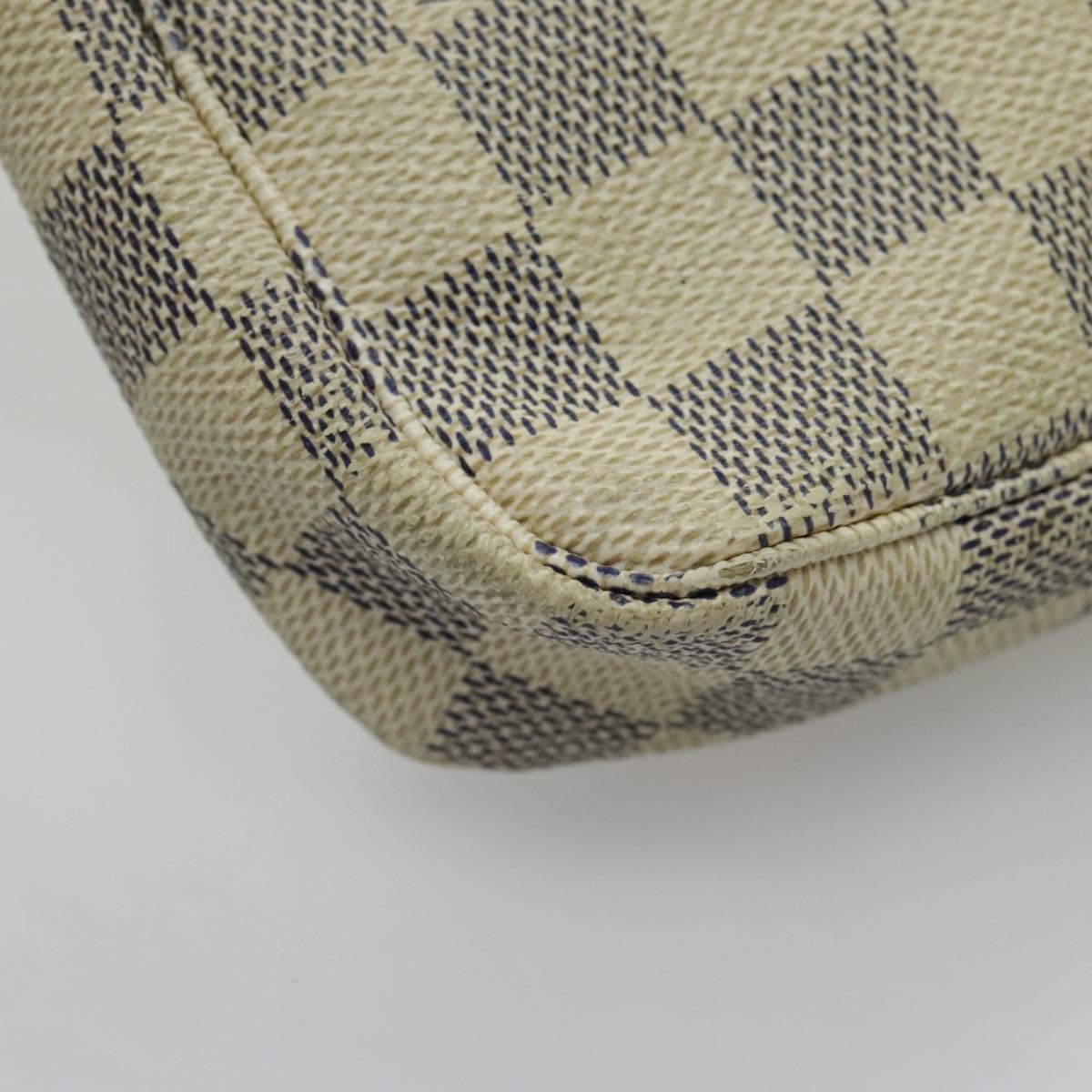 LOUIS VUITTON Damier Azur Pochette Accessoires Pouch N51986 LV Auth 96446