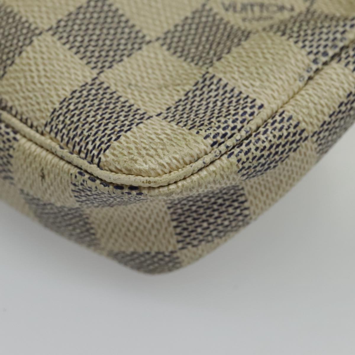 LOUIS VUITTON Damier Azur Pochette Accessoires Pouch N51986 LV Auth 96446