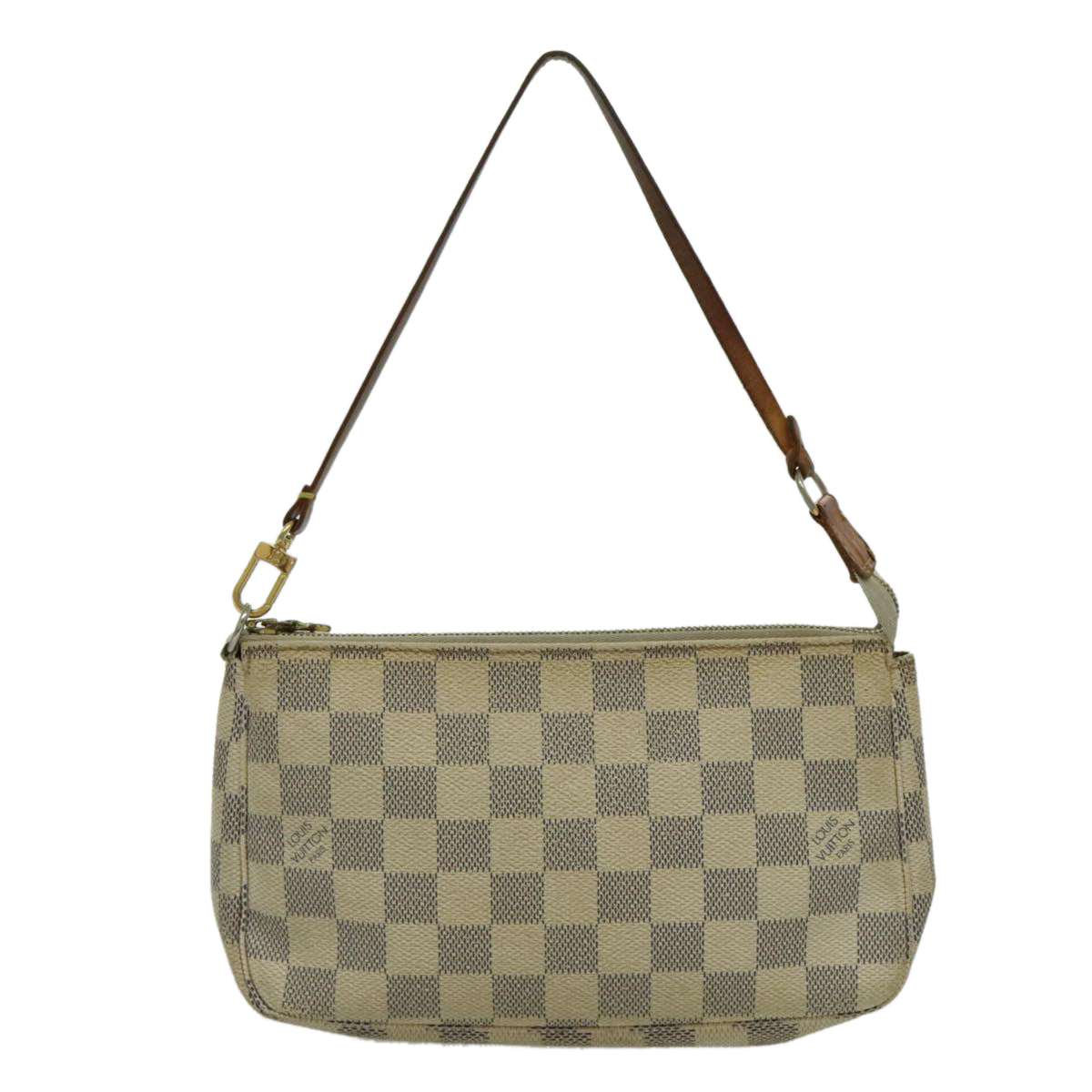 LOUIS VUITTON Damier Azur Pochette Accessoires Pouch N51986 LV Auth 96446