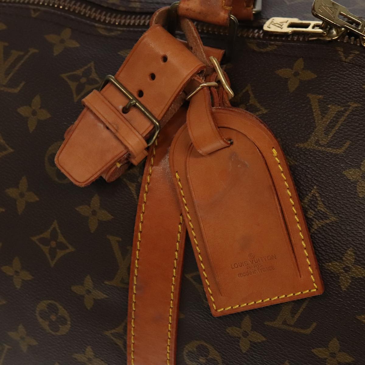 LOUIS VUITTON Monogram Keepall 55 Boston Bag M41424 LV Auth 96461