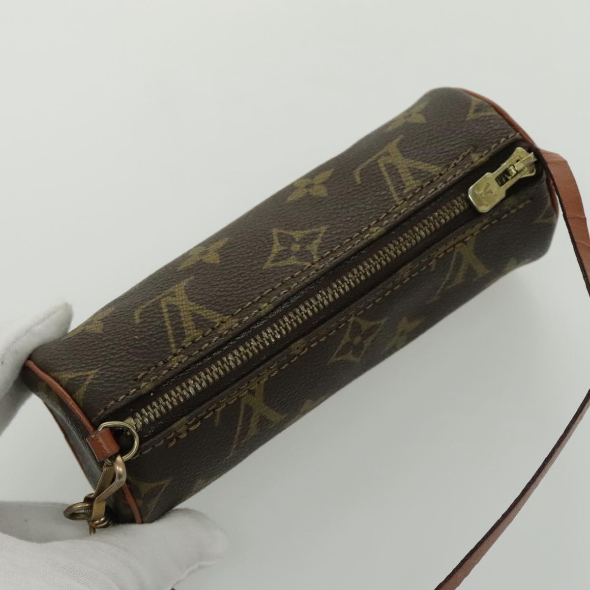 LOUIS VUITTON Monogram Papillon Pouch LV Auth 96496