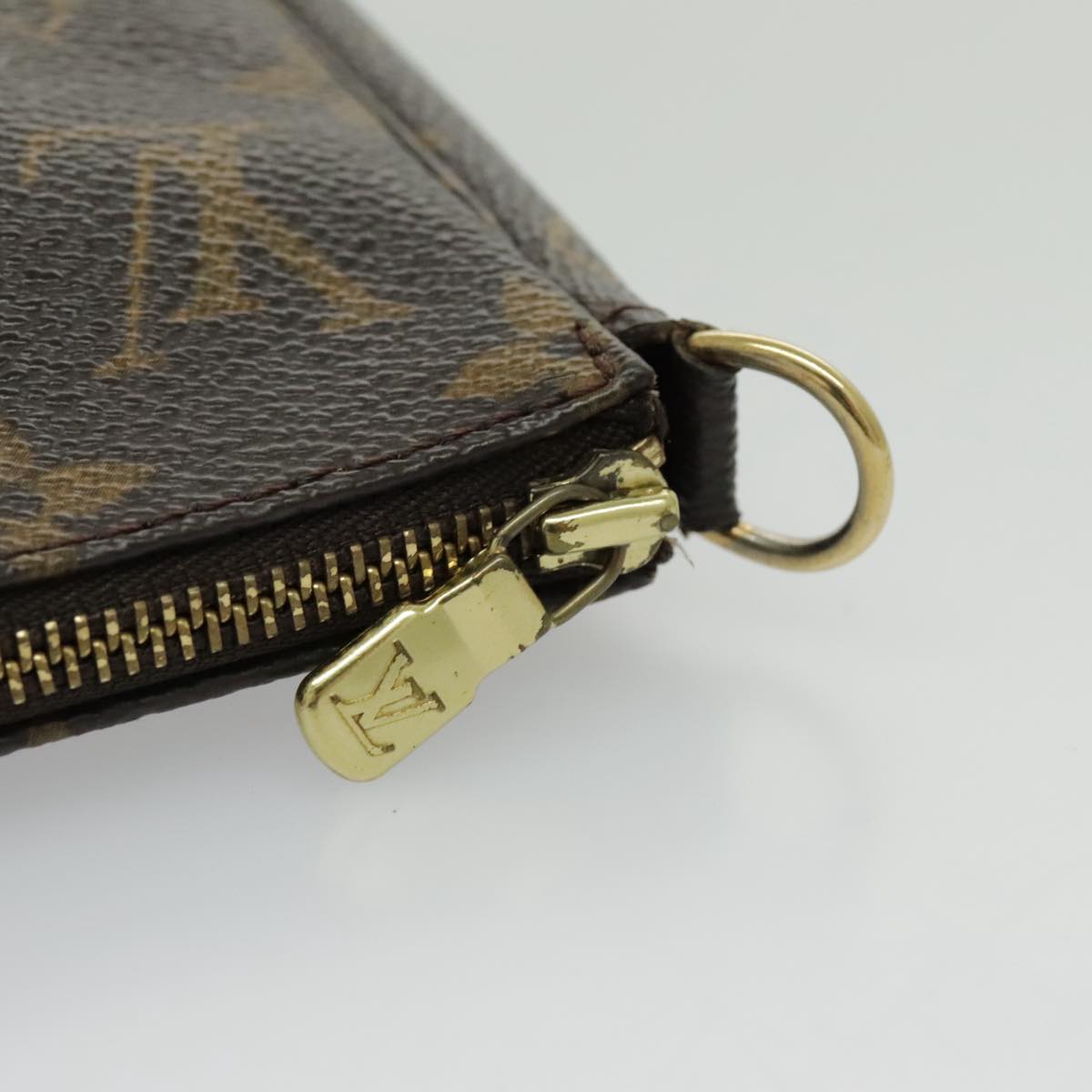 LOUIS VUITTON Monogram Pochette Accessoires Pouch M51980 LV Auth 96499