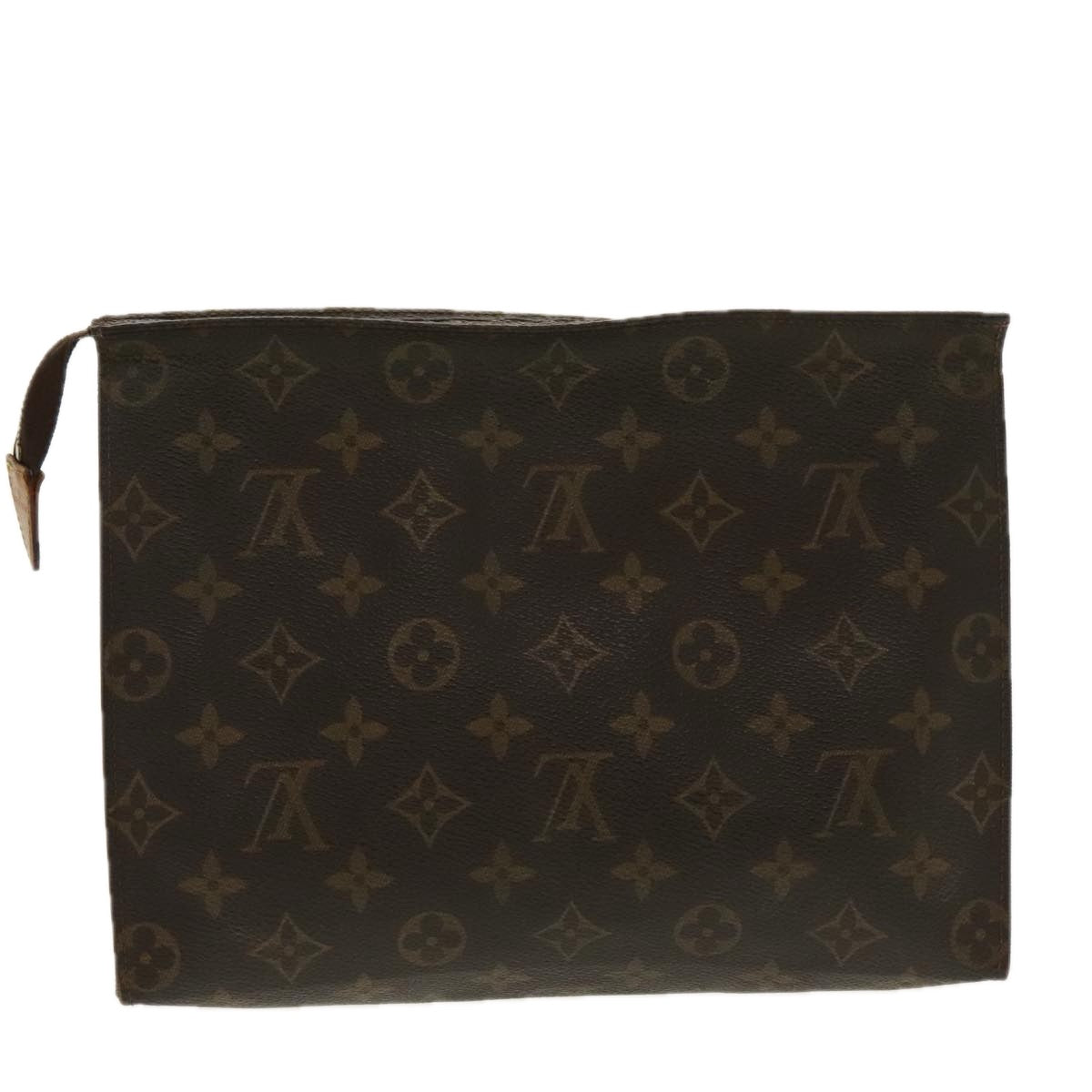 LOUIS VUITTON Monogram Poche Toilette 26 Pouch M47542 LV Auth 96504