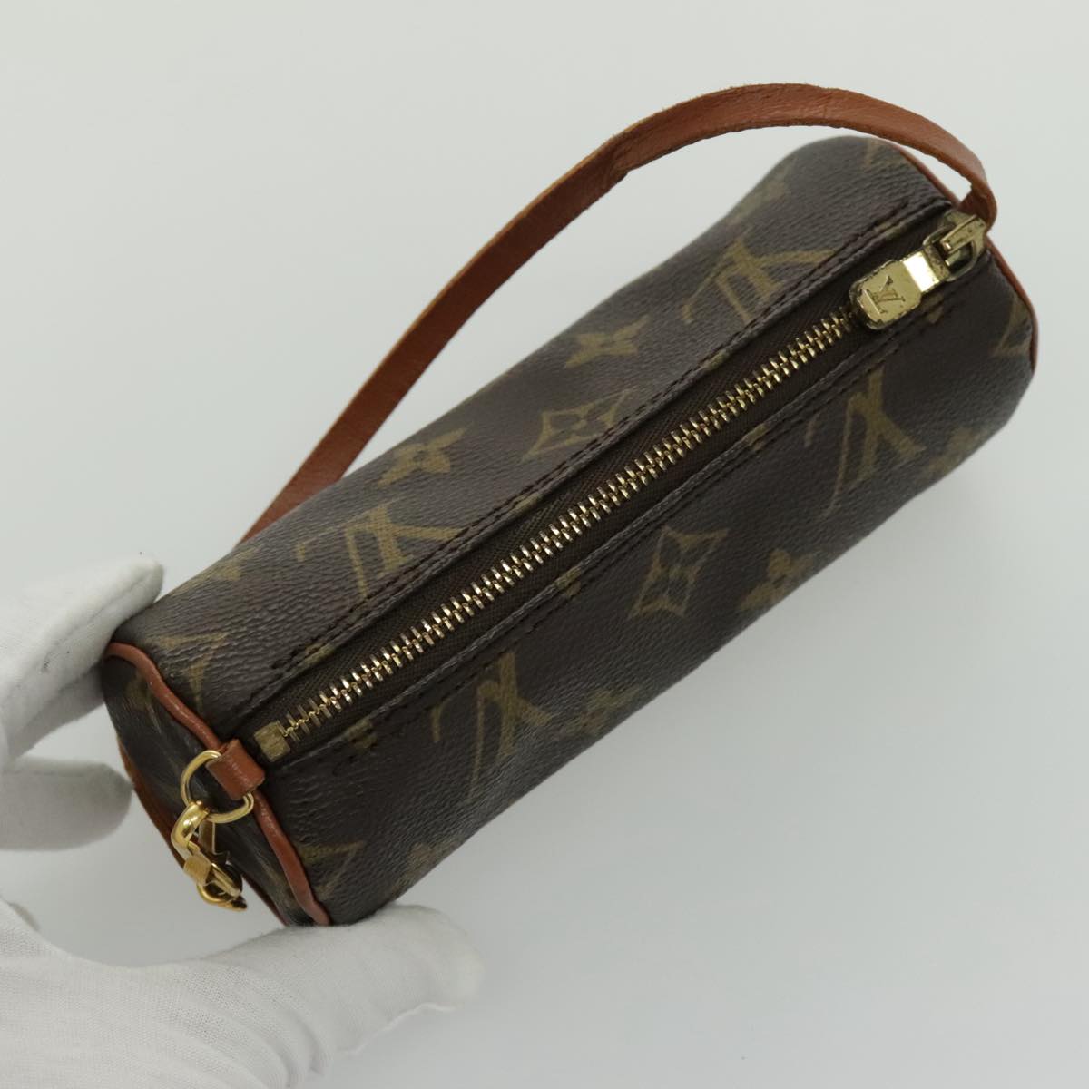 LOUIS VUITTON Monogram Papillon Pouch LV Auth 96506