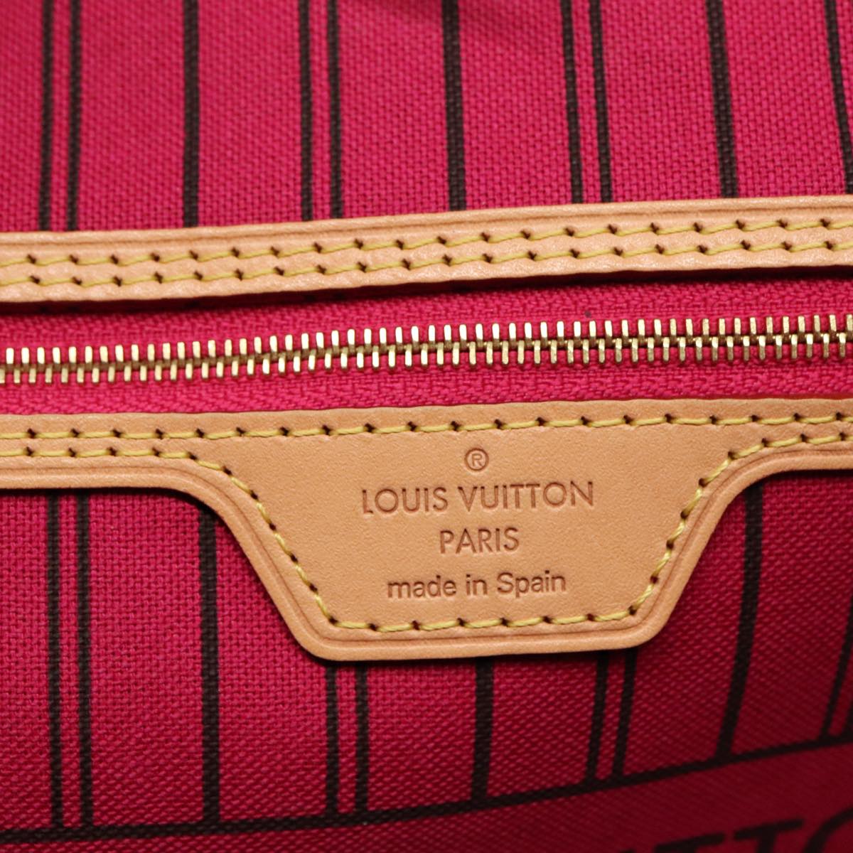 LOUIS VUITTON Monogram Neverfull MM Tote Bag M40156 LV Auth 96507A