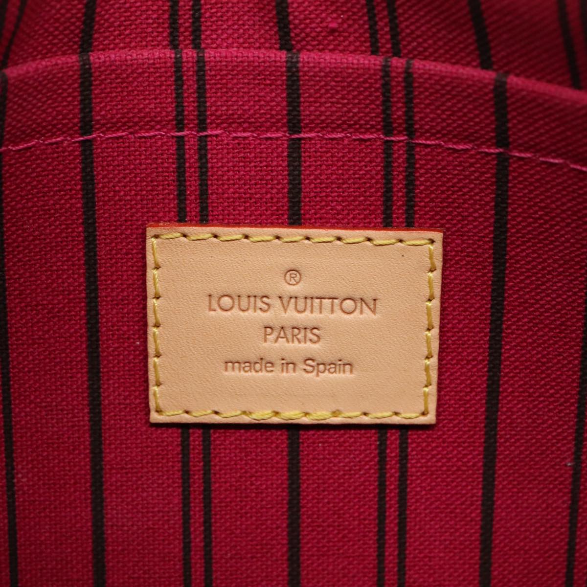 LOUIS VUITTON Monogram Neverfull MM Tote Bag M40156 LV Auth 96507A