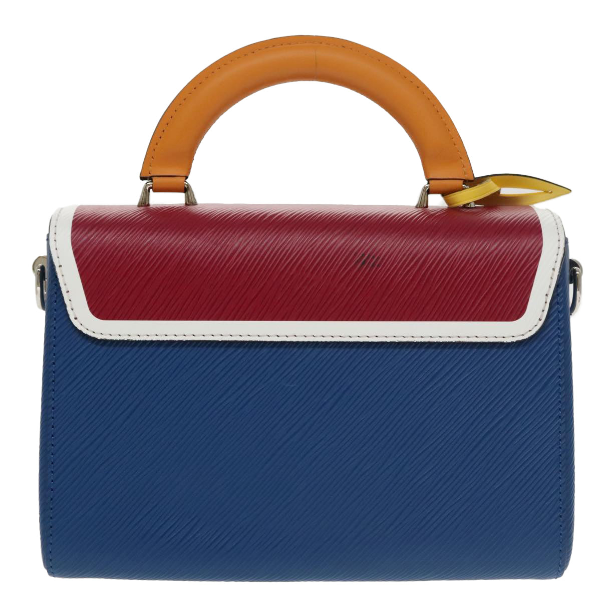 LOUIS VUITTON Epi Peace Love Twist MM Hand Bag Red Blue M52513 LV Auth 96510S