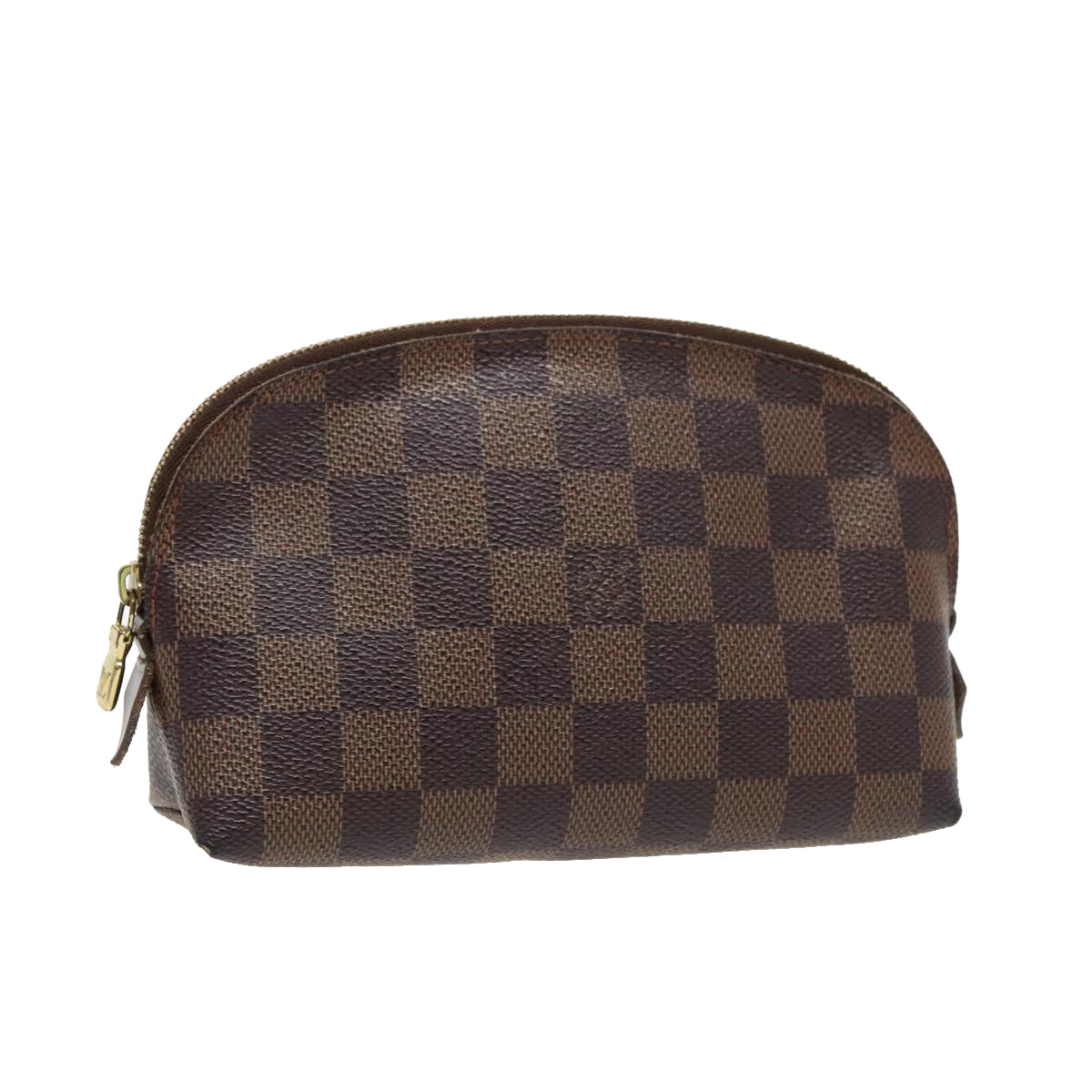 LOUIS VUITTON Damier Ebene Pochette Cosmetic PM Pouch N47516 LV Auth 96546