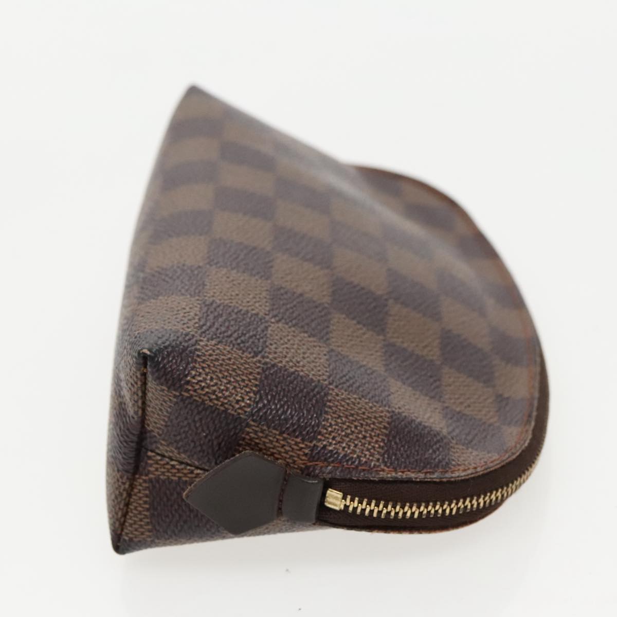 LOUIS VUITTON Damier Ebene Pochette Cosmetic PM Pouch N47516 LV Auth 96546