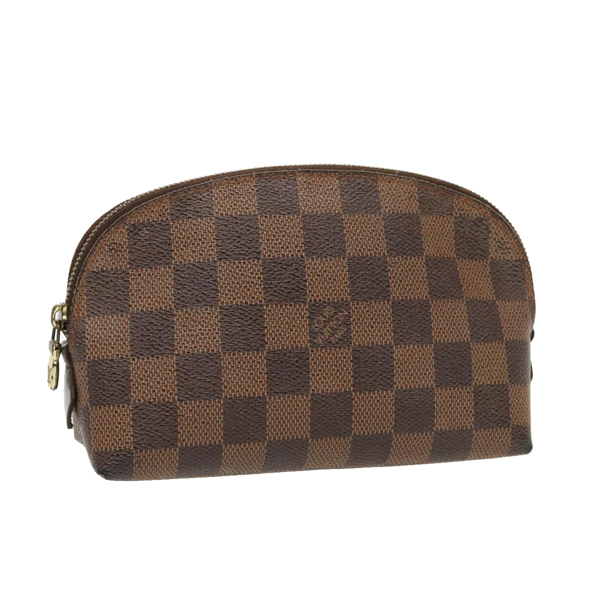 LOUIS VUITTON Damier Ebene Pochette Cosmetic PM Pouch N47516 LV Auth 96547