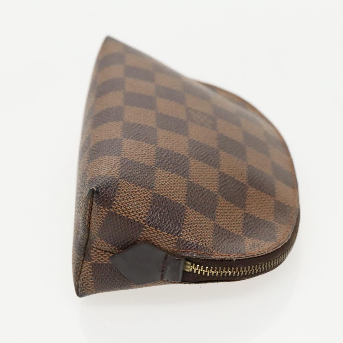 LOUIS VUITTON Damier Ebene Pochette Cosmetic PM Pouch N47516 LV Auth 96547