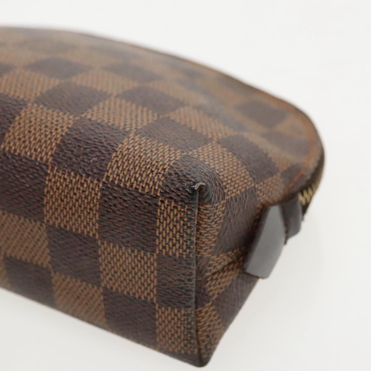 LOUIS VUITTON Damier Ebene Pochette Cosmetic PM Pouch N47516 LV Auth 96547