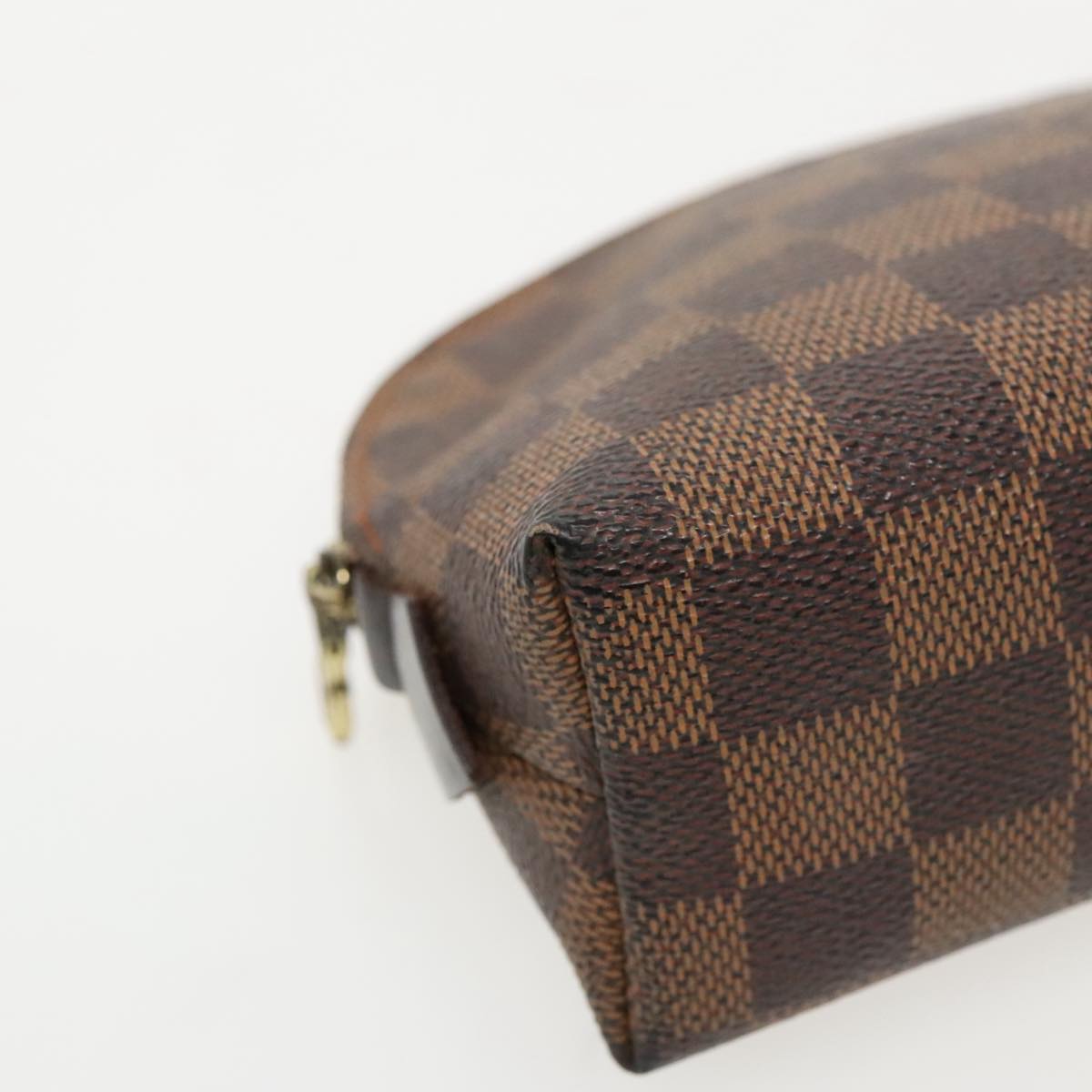 LOUIS VUITTON Damier Ebene Pochette Cosmetic PM Pouch N47516 LV Auth 96547