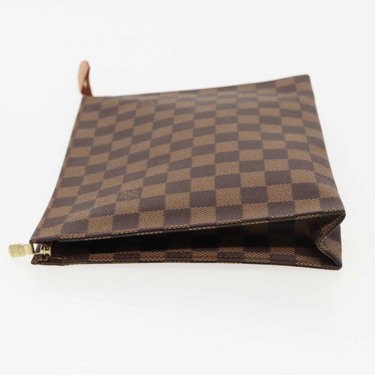 LOUIS VUITTON Damier Ebene Poche Toilette 26 Pouch N47543 LV Auth 96548