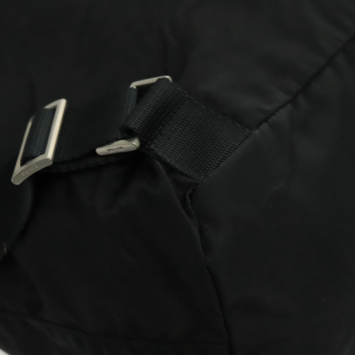 PRADA Backpack Nylon Black Auth 96661