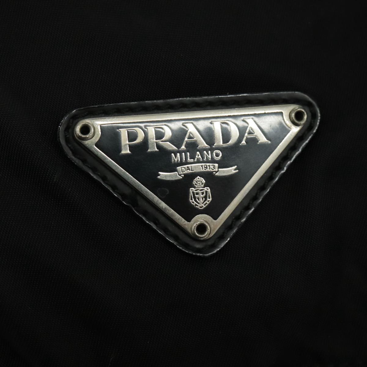 PRADA Backpack Nylon Black Auth 96661