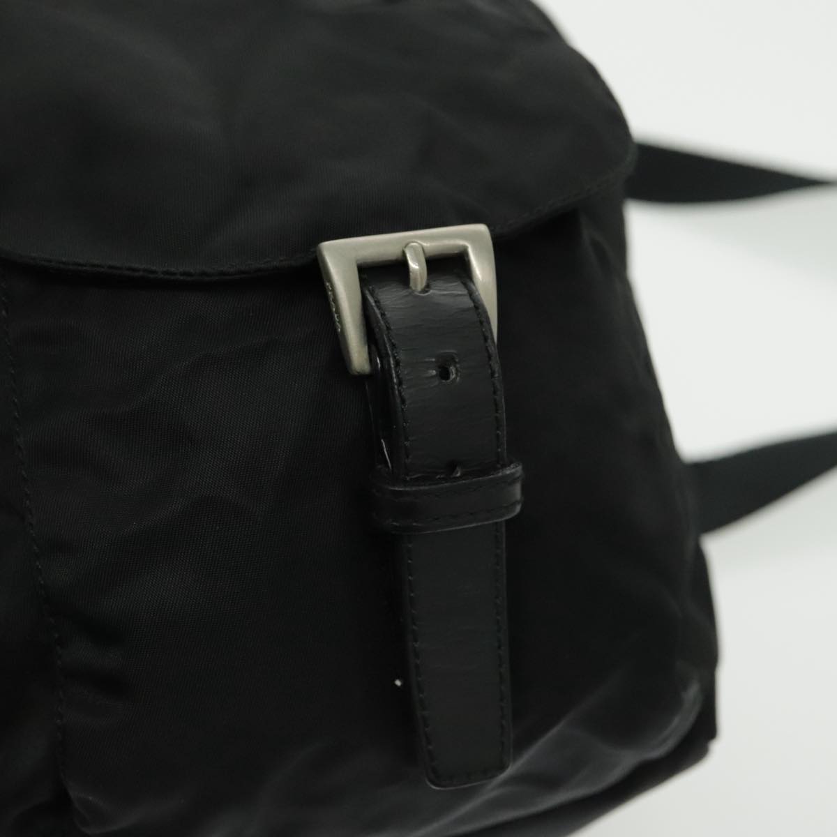 PRADA Backpack Nylon Black Auth 96661