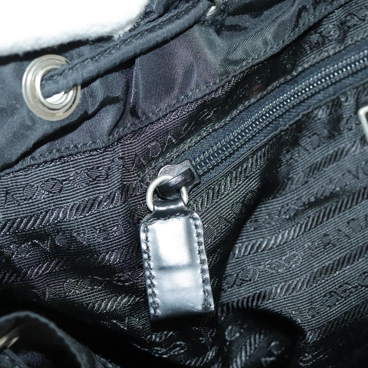 PRADA Backpack Nylon Black Auth 96661