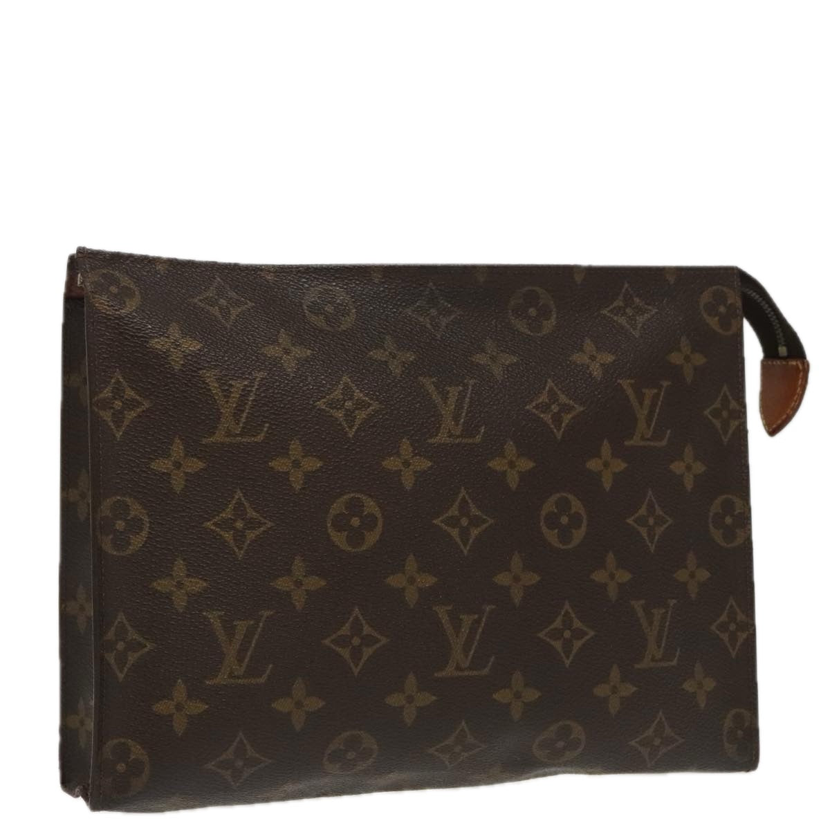 LOUIS VUITTON Monogram Poche Toilette 26 Pouch M47542 LV Auth 96681