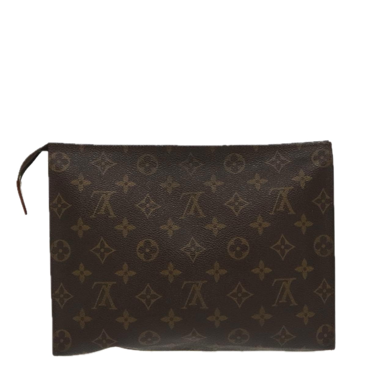 LOUIS VUITTON Monogram Poche Toilette 26 Pouch M47542 LV Auth 96681