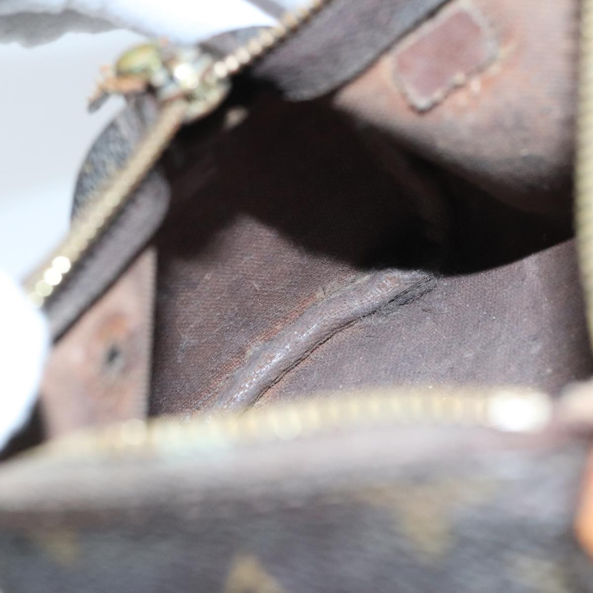 LOUIS VUITTON Monogram Mini Speedy Hand Bag M41534 LV Auth 96683