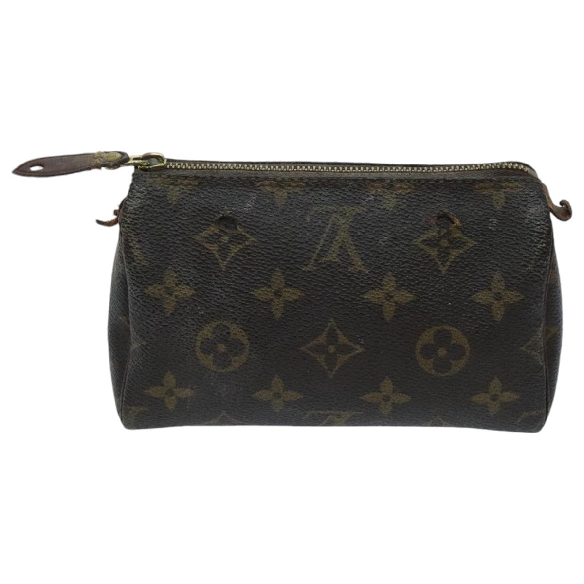 LOUIS VUITTON Monogram Mini Speedy Hand Bag M41534 LV Auth 96683