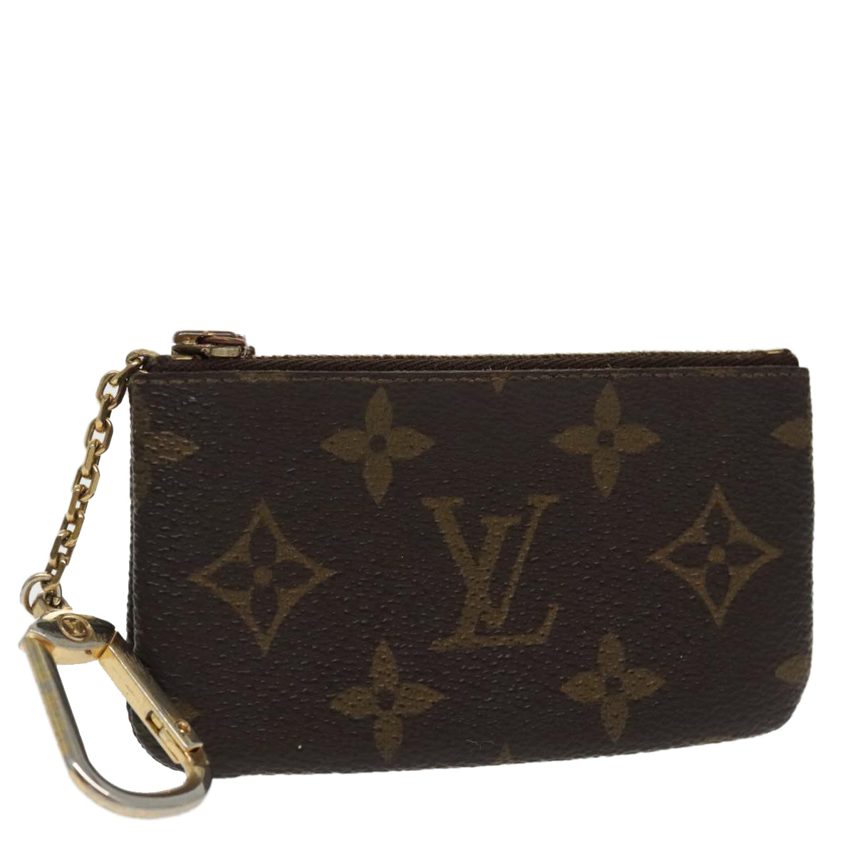 LOUIS VUITTON Monogram Pochette Cles Coin Purse M62650 LV Auth 96684