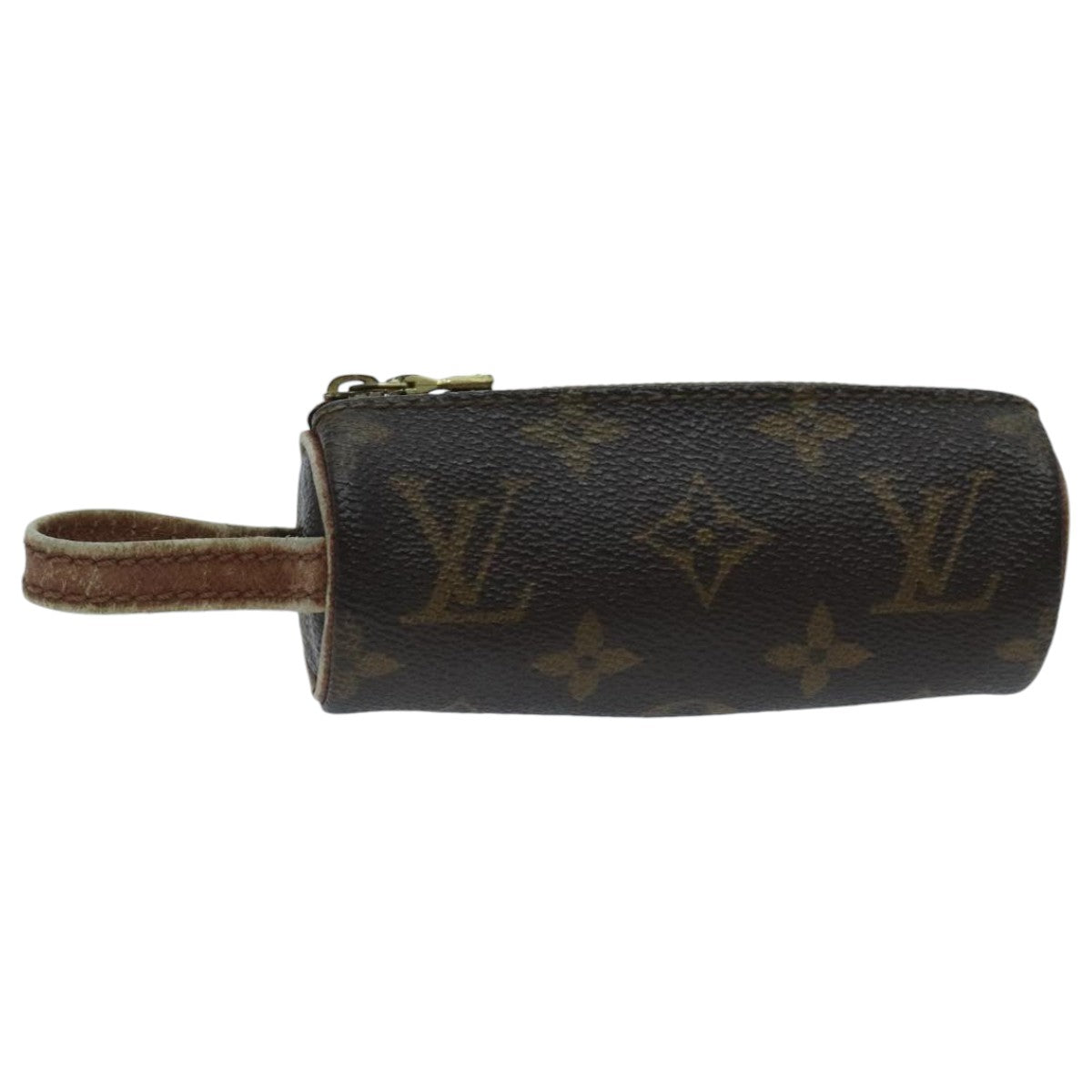 LOUIS VUITTON Monogram Etui 3 Ball de Golf Pouch M58249 LV Auth 96686