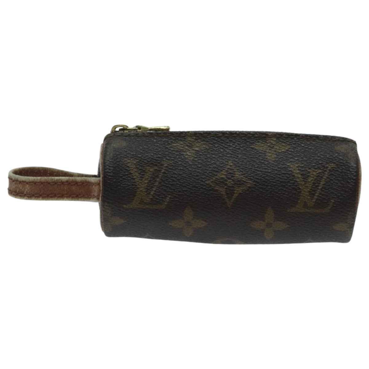 LOUIS VUITTON Monogram Etui 3 Ball de Golf Pouch M58249 LV Auth 96686