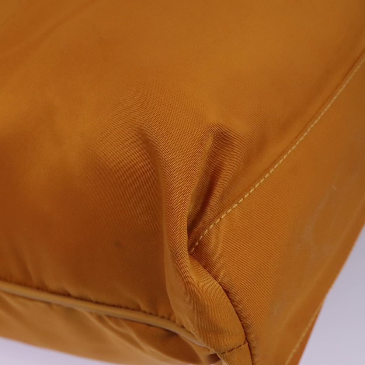 PRADA Shoulder Bag Nylon Orange Auth 96714