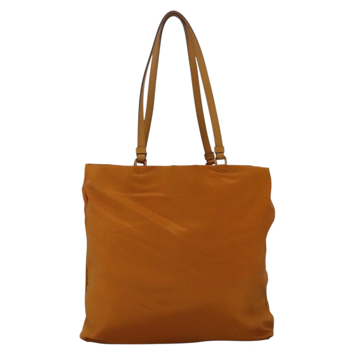 PRADA Shoulder Bag Nylon Orange Auth 96714