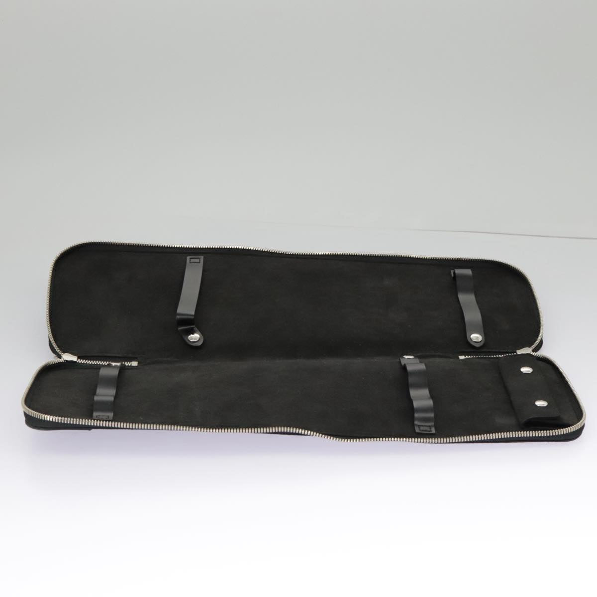 LOUIS VUITTON Damier Graphite Etui 5 Cravat Necktie Case N41136 LV Auth 96758V