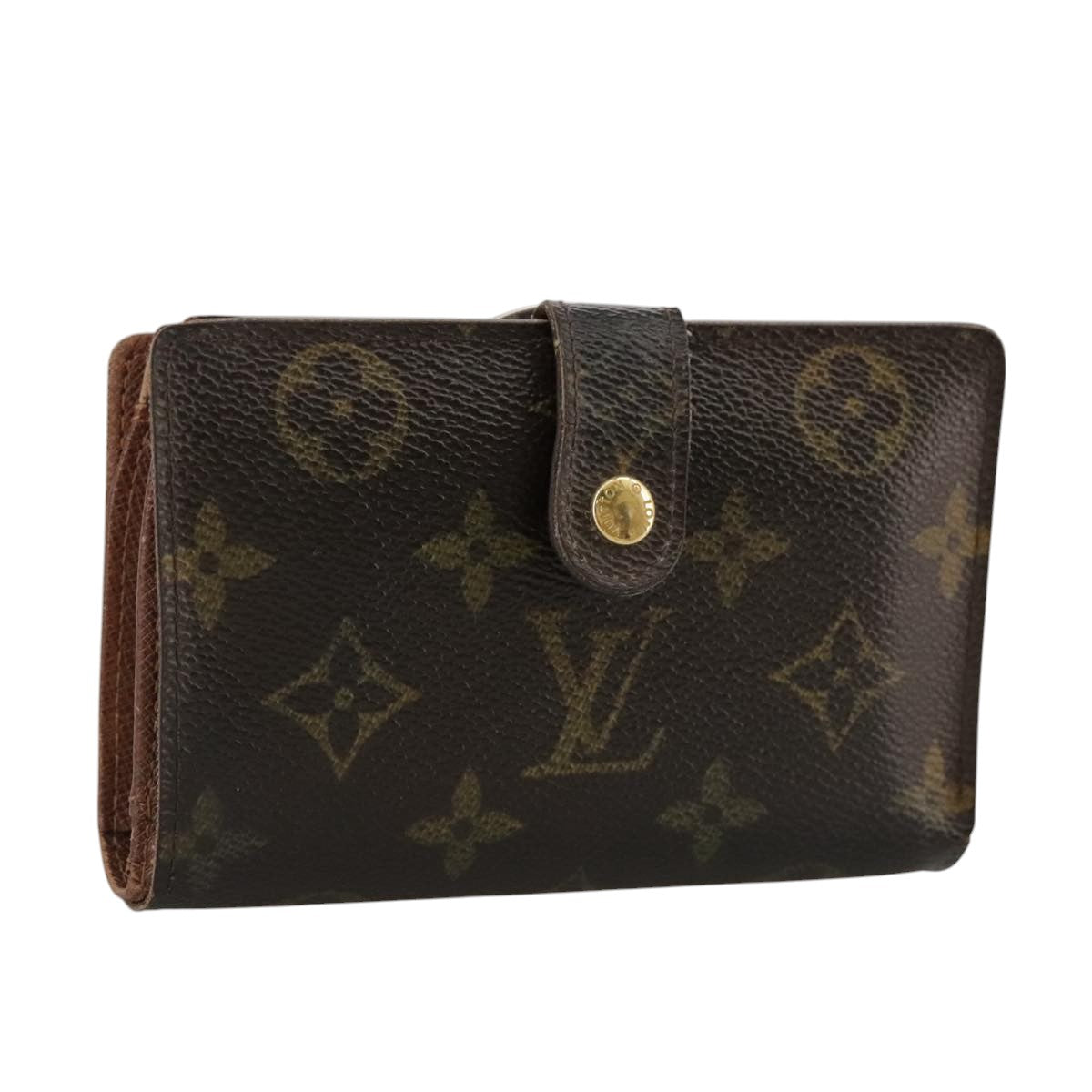 LOUIS VUITTON Monogram Porte Monnaie Billets Viennois Wallet M61663 Auth 96797