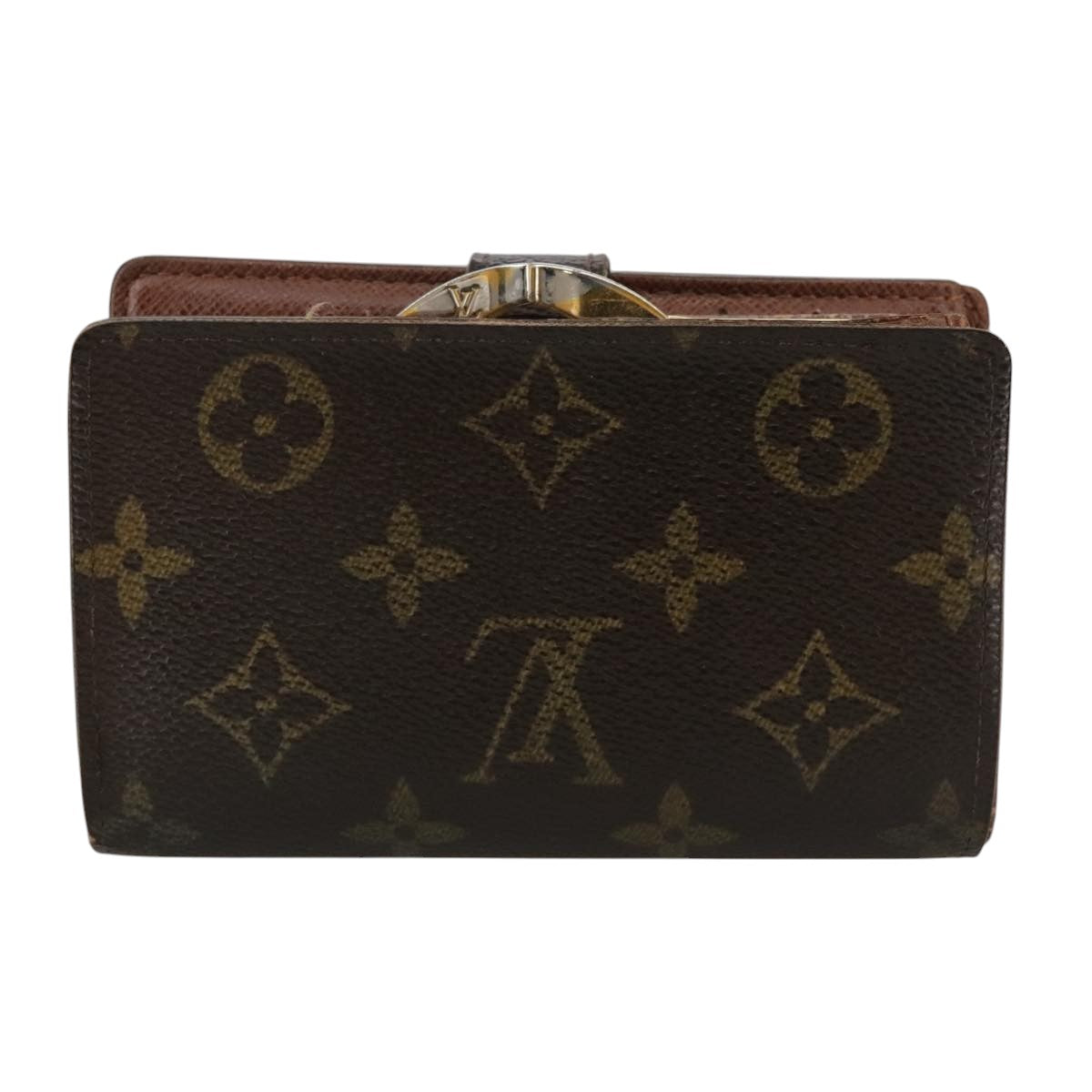 LOUIS VUITTON Monogram Porte Monnaie Billets Viennois Wallet M61663 Auth 96797