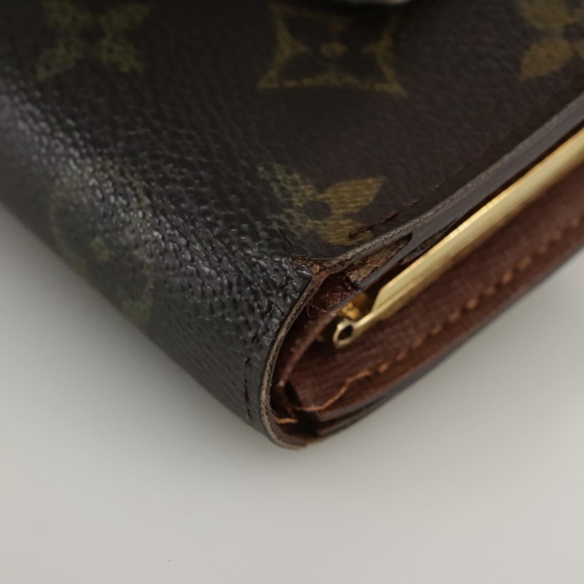 LOUIS VUITTON Monogram Porte Monnaie Billets Viennois Wallet M61663 Auth 96797